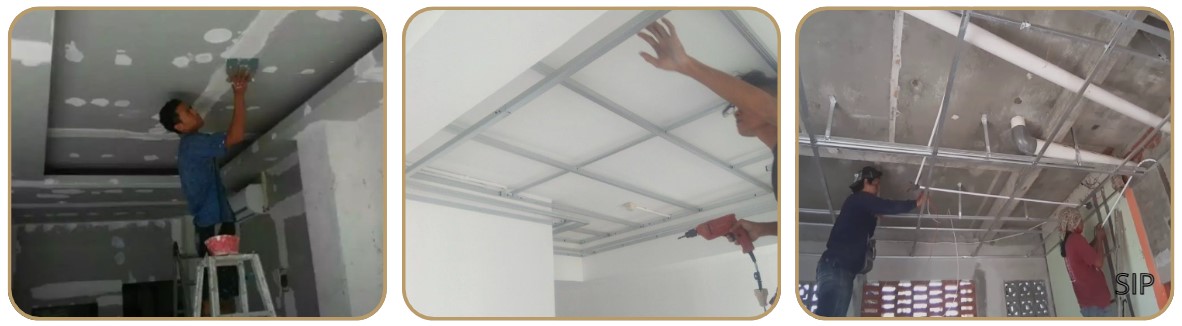 Plafond Gypsum dan Instalasi Listrik